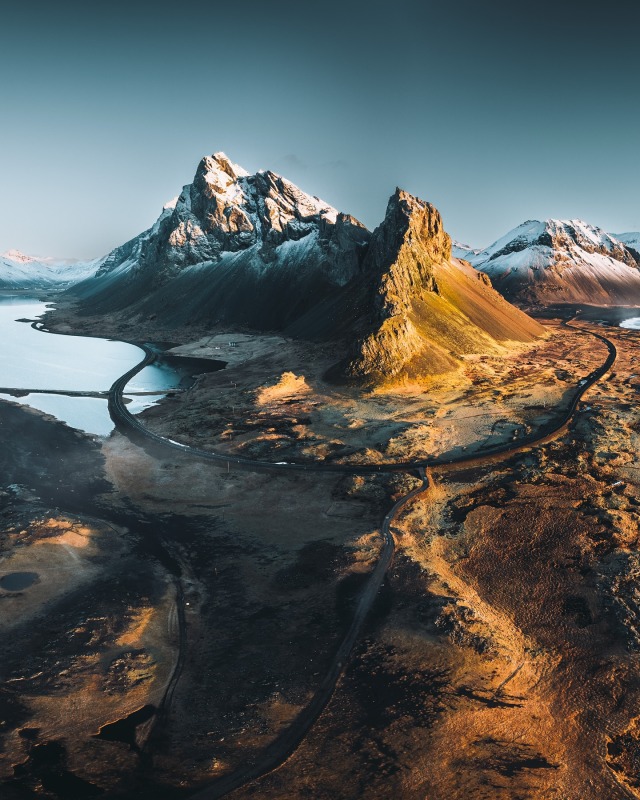 Majestic Snow-capped Mountain Landscape