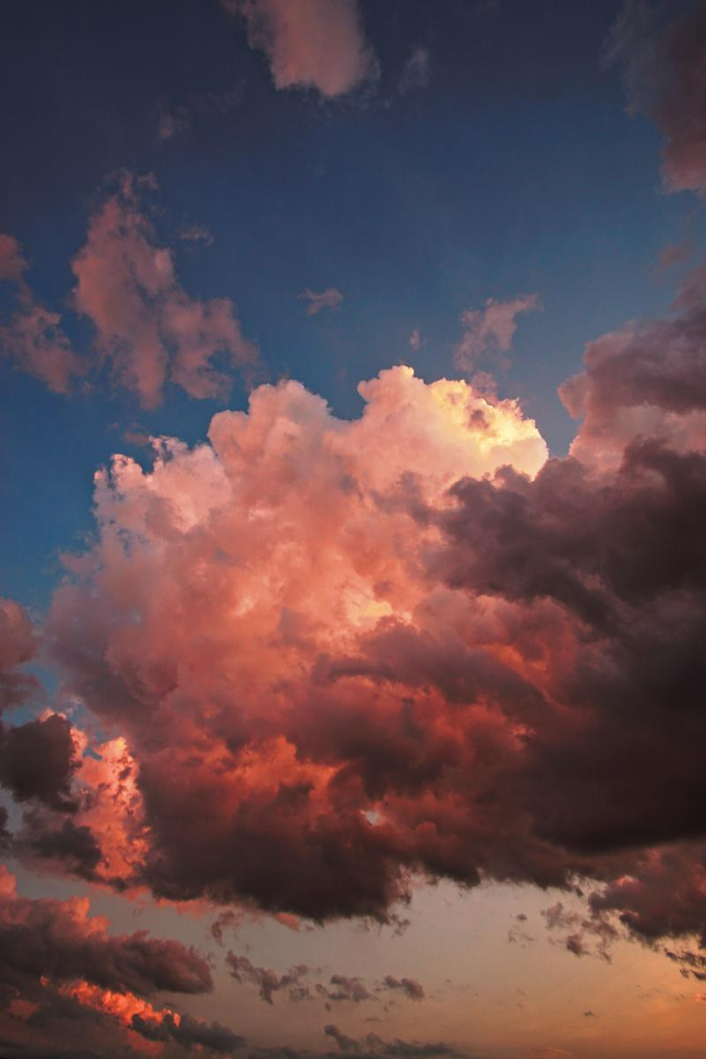 Vibrant Sunset Sky Landscape Photograph