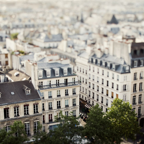 Aerial View Of Paris Rooftops