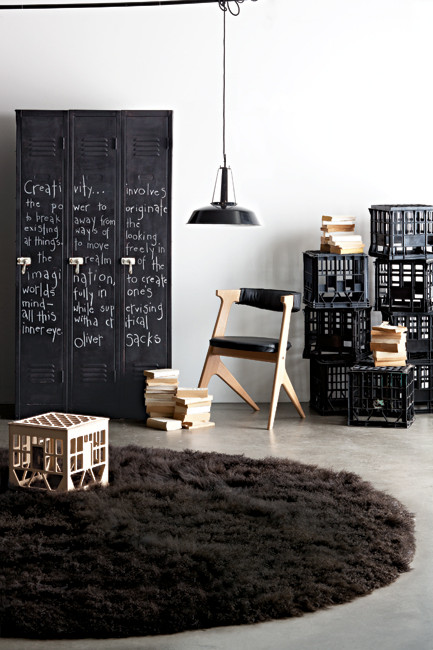 Industrial Chic Workspace Chalkboard Wall