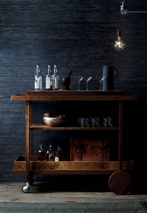 Vintage Bar Cart Still Life Photography