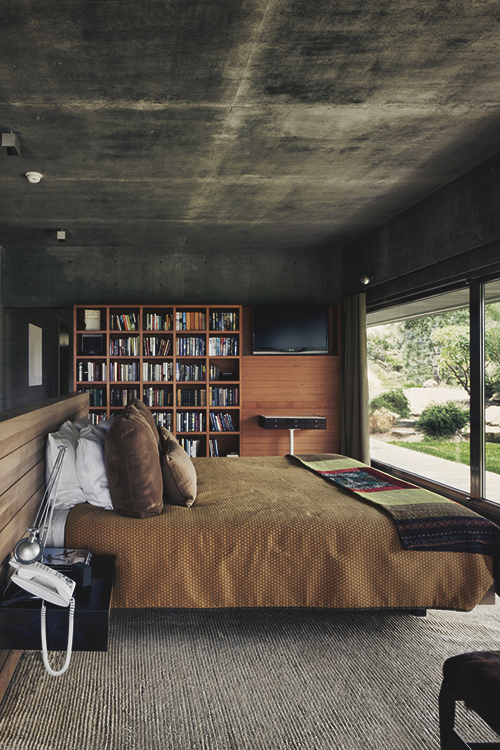 Cozy Bedroom Book Shelves Photography