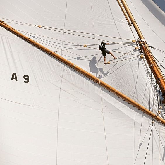 High-angle Tightrope Walk City Landscape