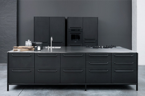 Dark Modern Kitchen Cabinet Design