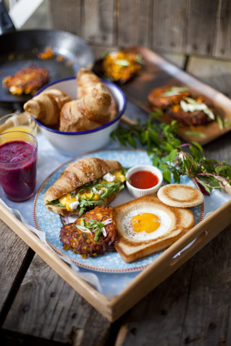 Rustic Breakfast Table Photography
