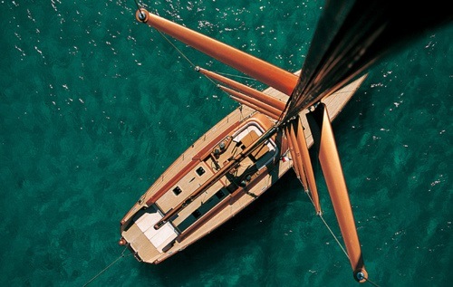 Sailboat Sailing Turquoise Waters Landscape