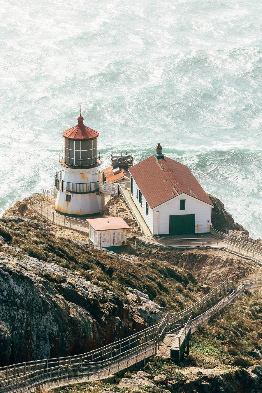 Point Reyes Lighthouse Coastal Landscape