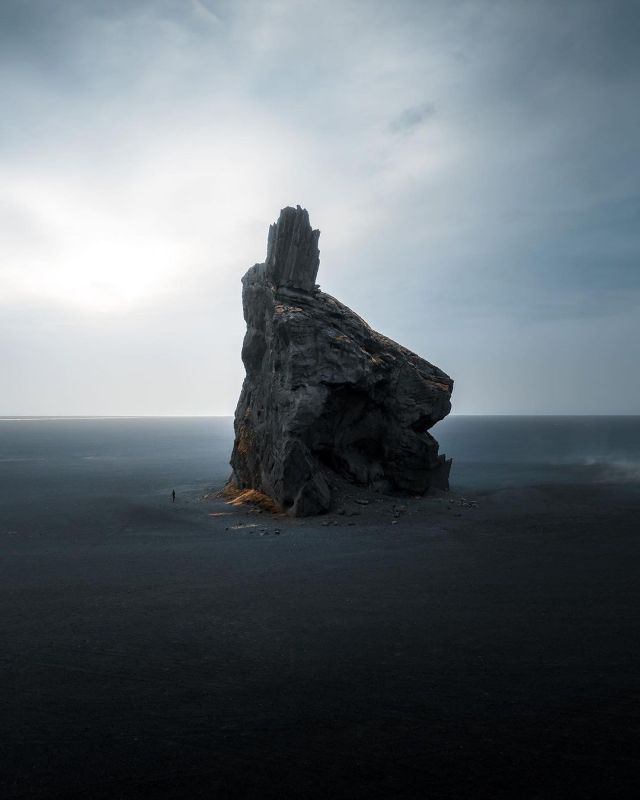 Lone Basalt Seascape Rock Formation