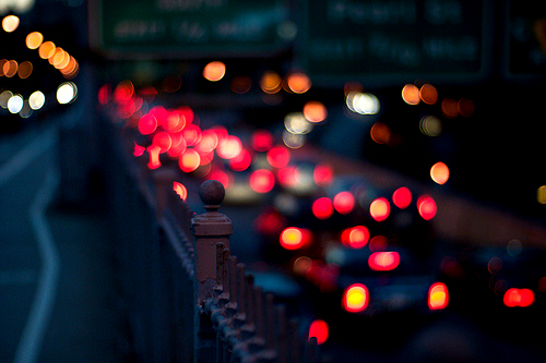 Nighttime City Bridge Landscape Photography