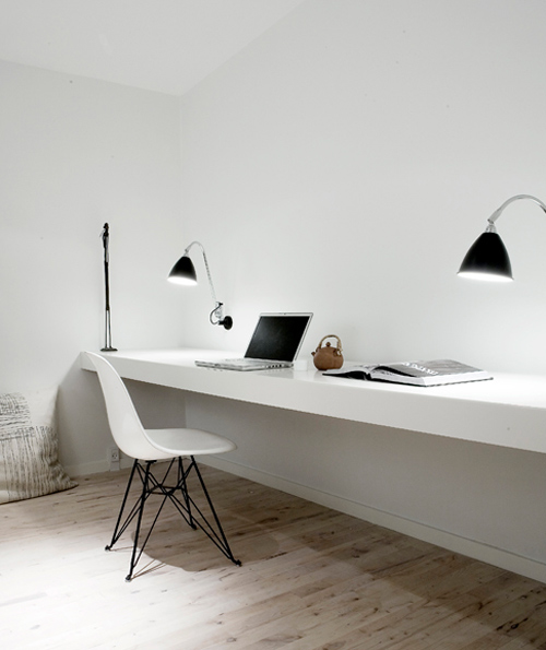 Minimalist Home Office Space Photography