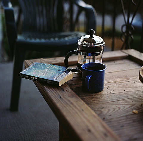 Autumn Patio Coffee Contemplation Landscape