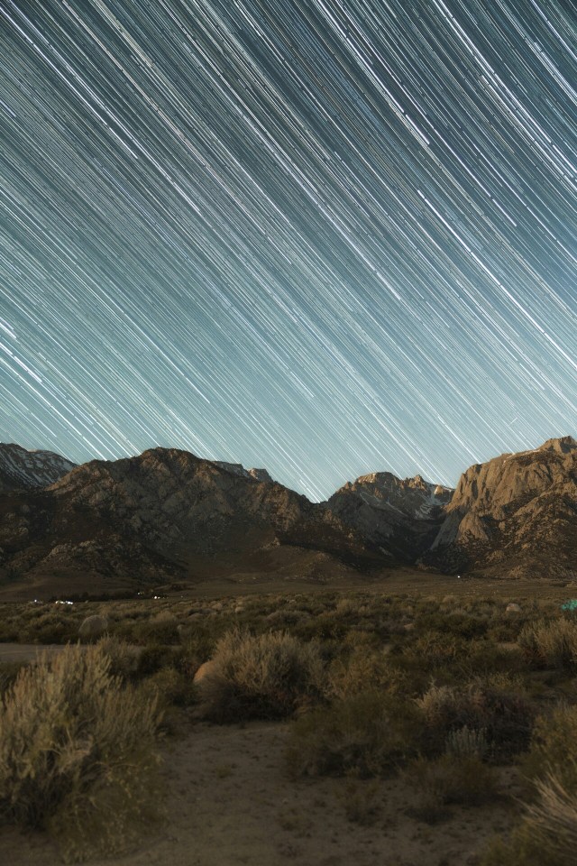 Starry Night Landscape In The Sierra Nevada