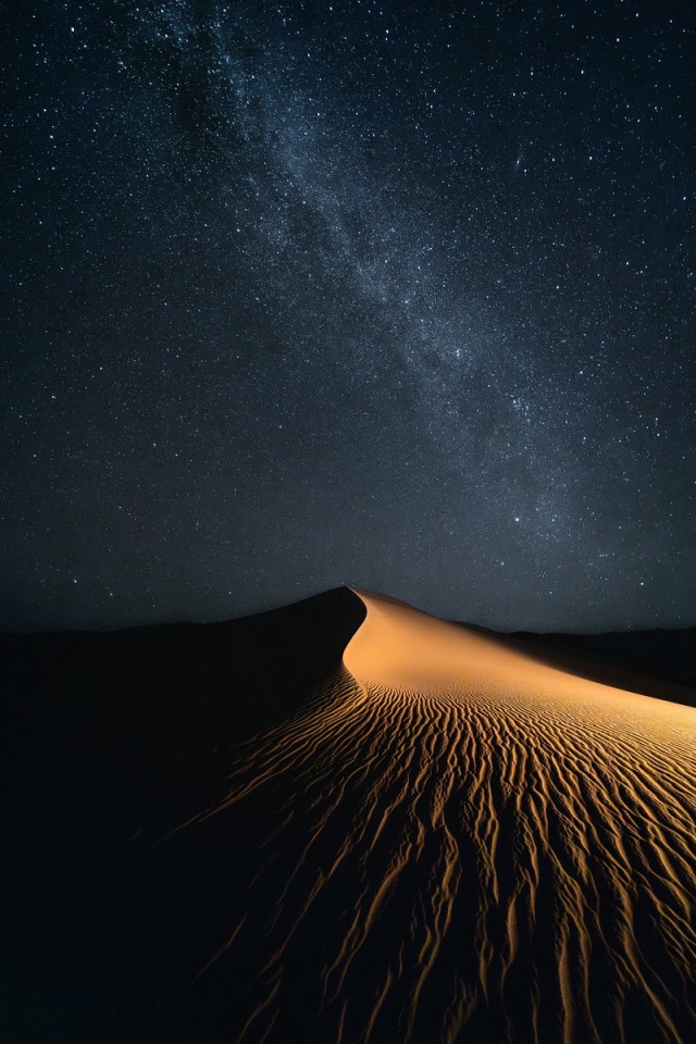 Milky Way Desert Dunes Landscape