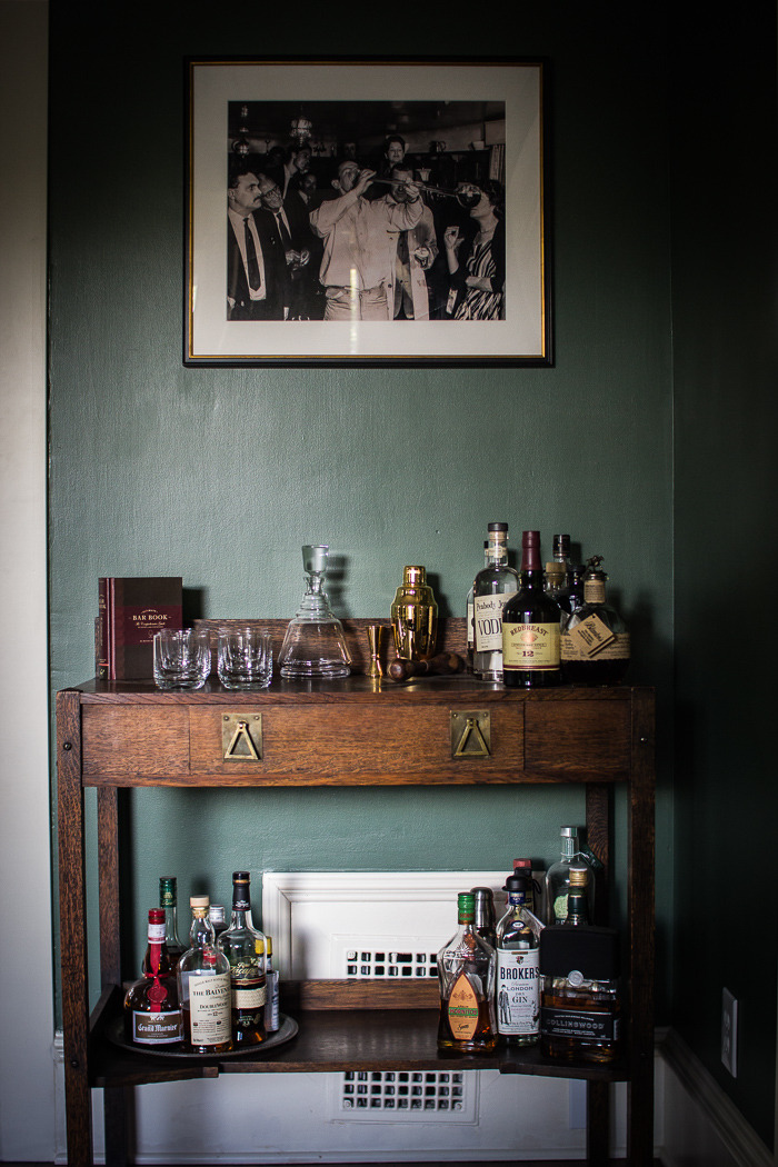 Vintage Home Bar Interior Photography