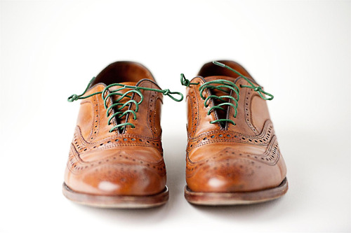 Worn Leather Wingtip Brogues Footwear