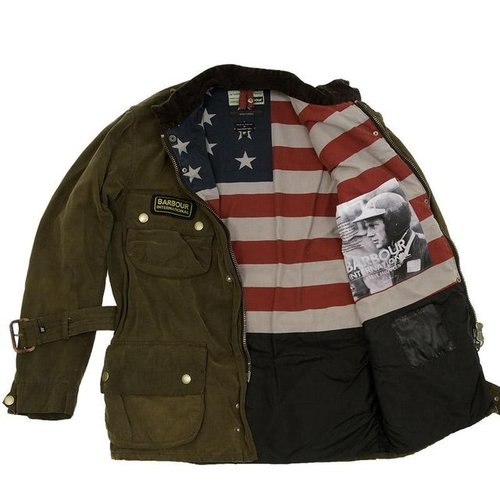 Military Uniform With American Flag Portrait