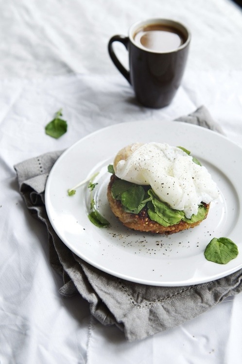 Poached Eggs And Spinach On Toast