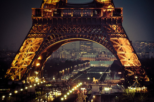 Eiffel Tower Night Cityscape Photography