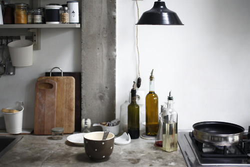 Rustic Kitchen Interior Food Photography