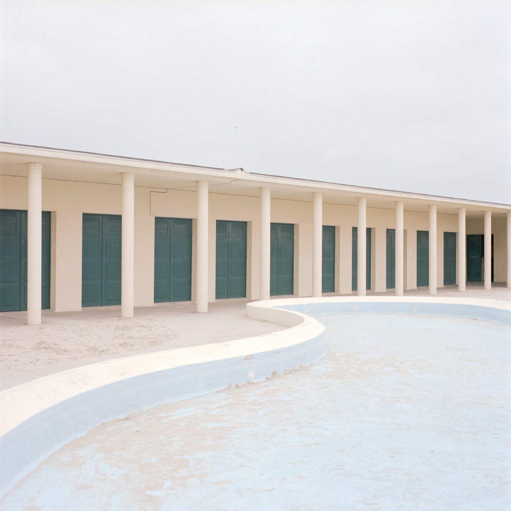 Cream-colored Arched Columns Landscape