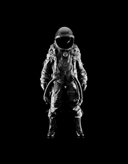Cosmic Void Astronaut Portrait Photograph