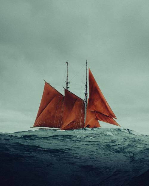 Dramatic Seascape Sailing Photography