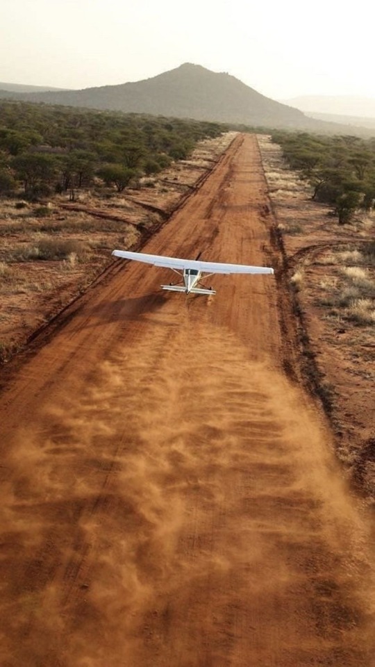 Aerial Photography Of Australian Outback Runway