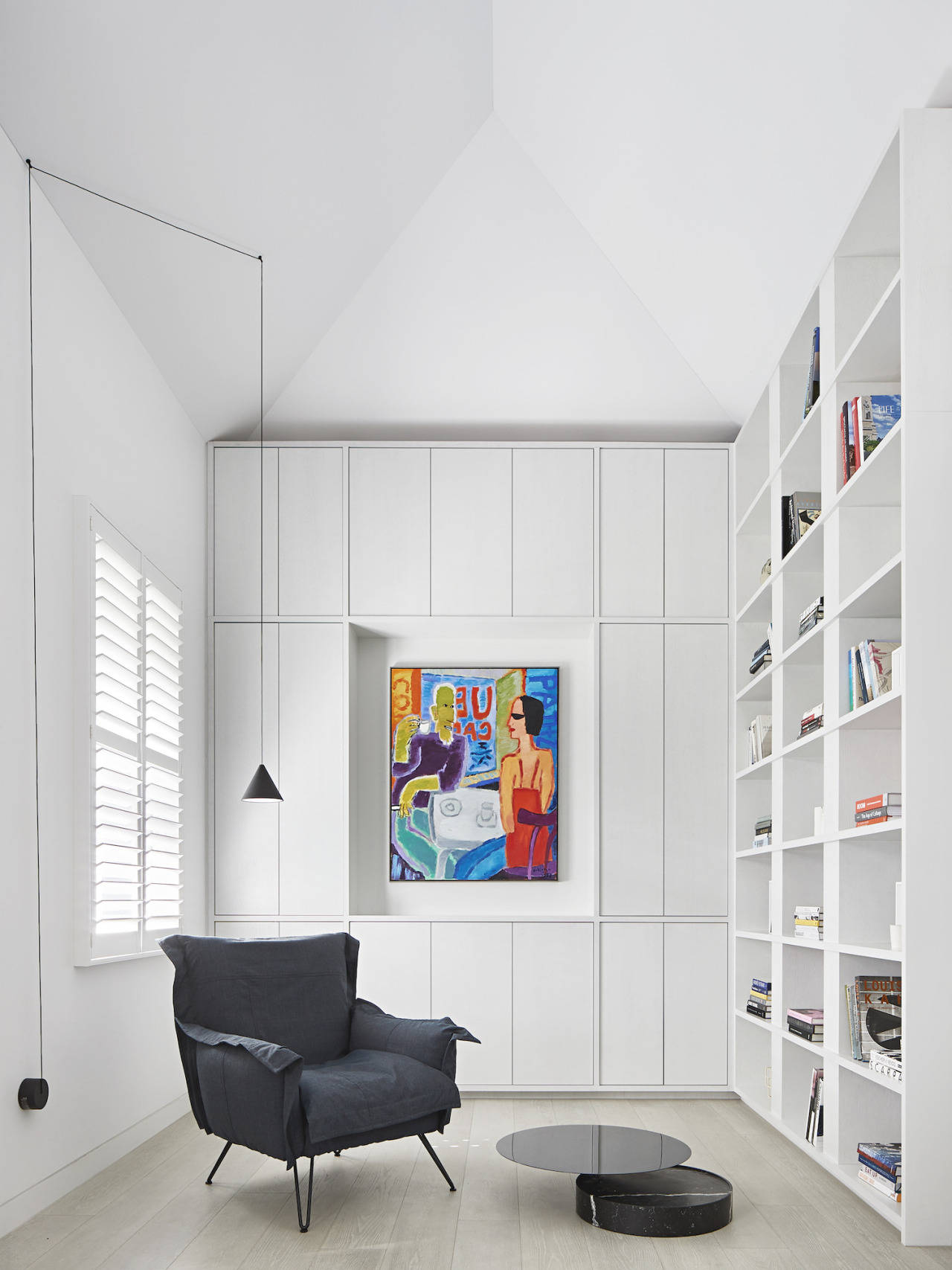 Cozy Urban Reading Nook Interior Photography