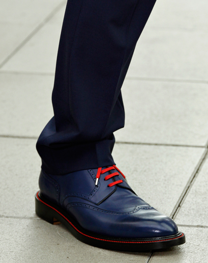 Navy Blue Brogues City Street Fashion Photography