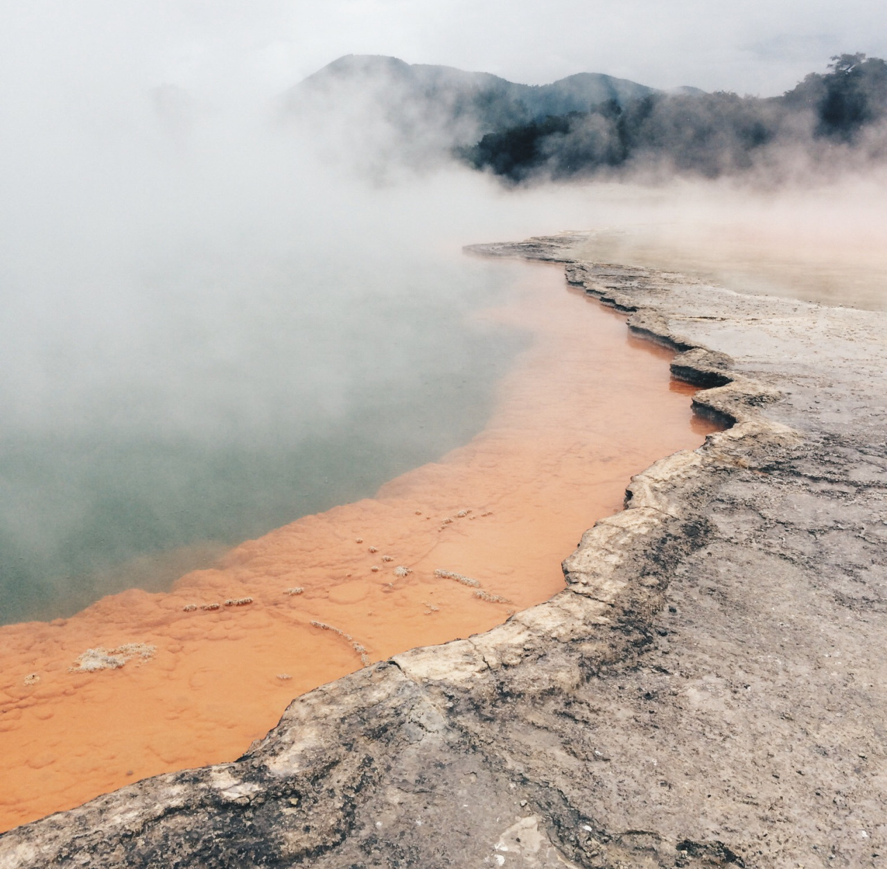 Volcanic Crater Lake Landscape Photography