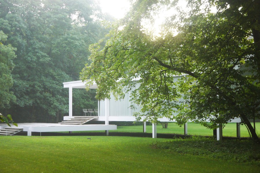 Lush Green Park Pavilion Landscape