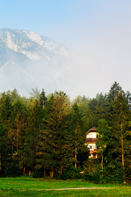 Bavarian Mountain Chalet Landscape Photography