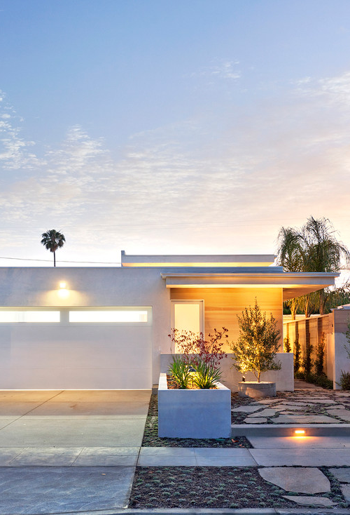 Minimalist Desert Oasis Architecture Landscape