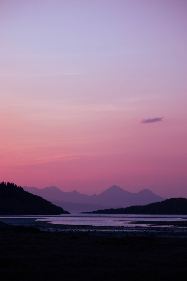 Misty Mountain Lake Landscape Photography