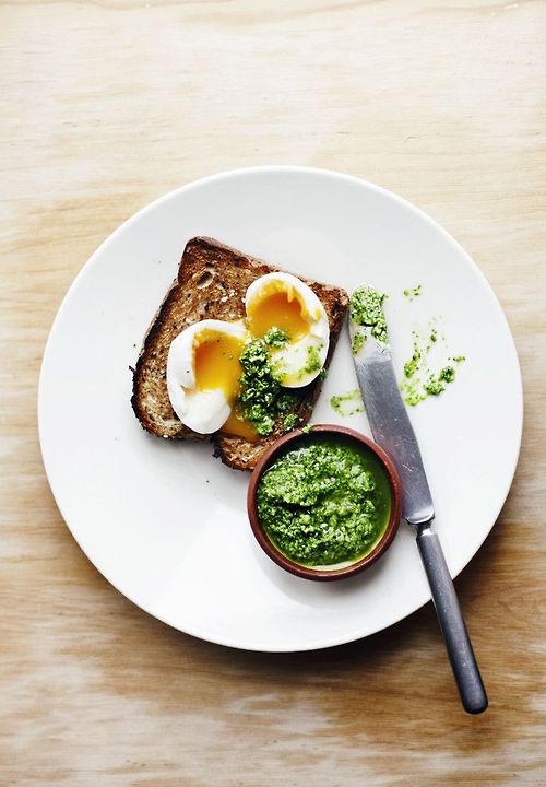 Soft-boiled Eggs On Rustic Bread Still Life