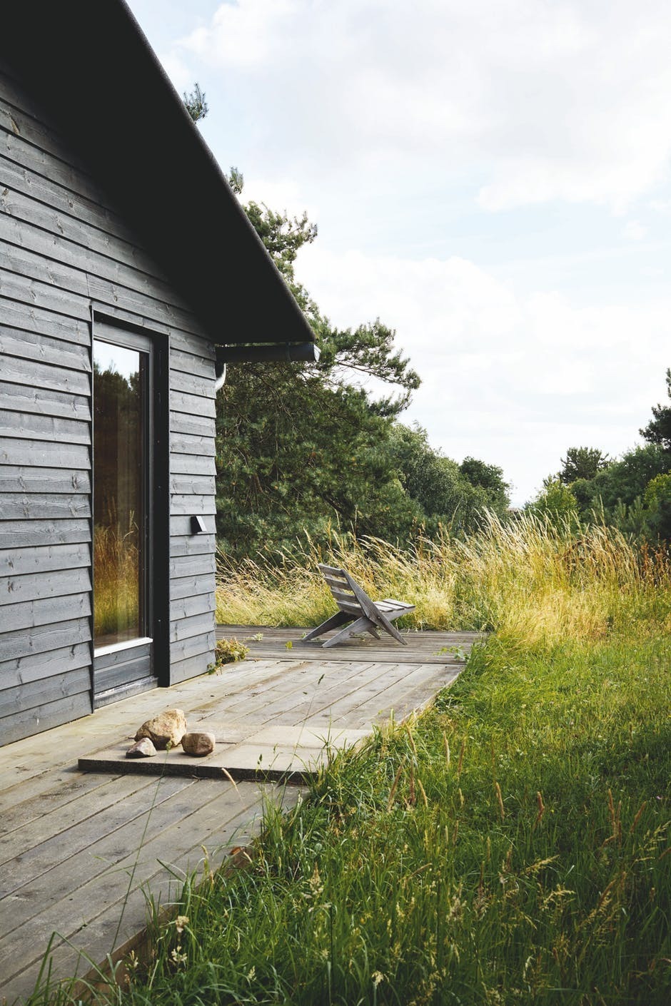Rustic Seaside Cabin Landscape Photography