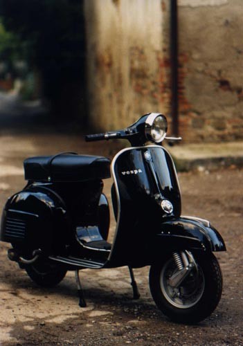 Vintage Vespa Scooter Urban Landscape