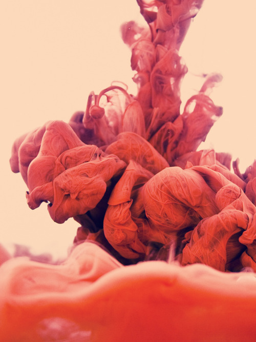 Vibrant Red Liquid Explosion Abstract