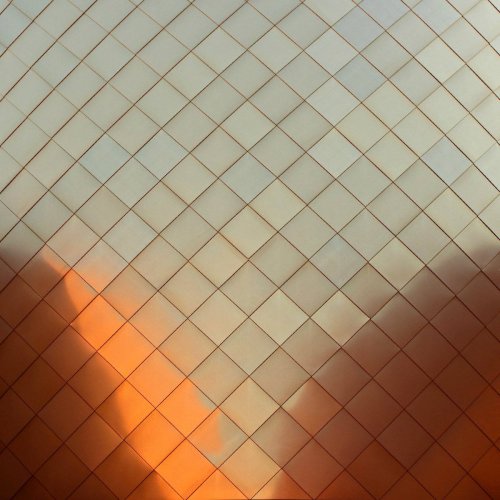 Abstract Geometric Pattern Sunset Colors