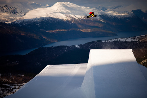 Snowboard Mountain Landscape Photography