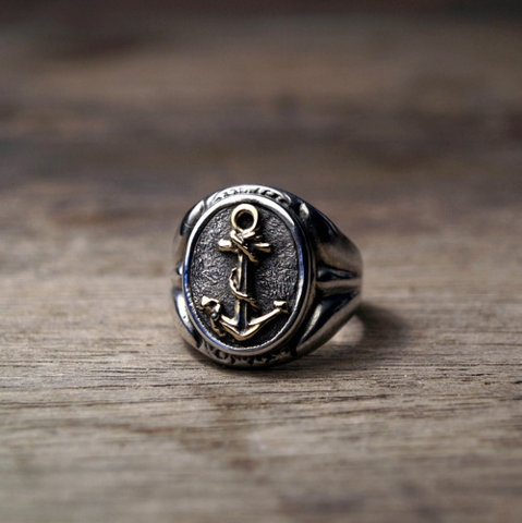Silver Anchor Ring Photography