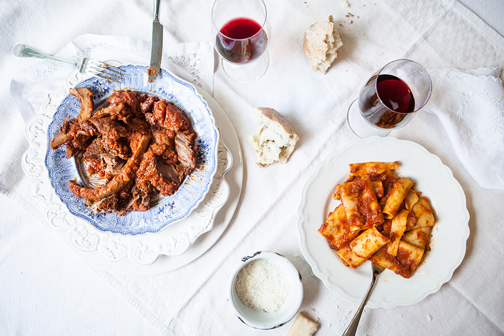Hearty Meat Stew Table Setting Still Life