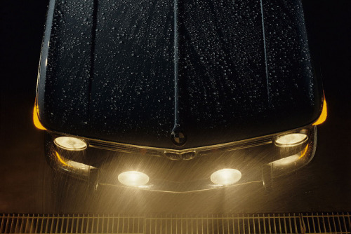 Night Driving Rainy Road Landscape