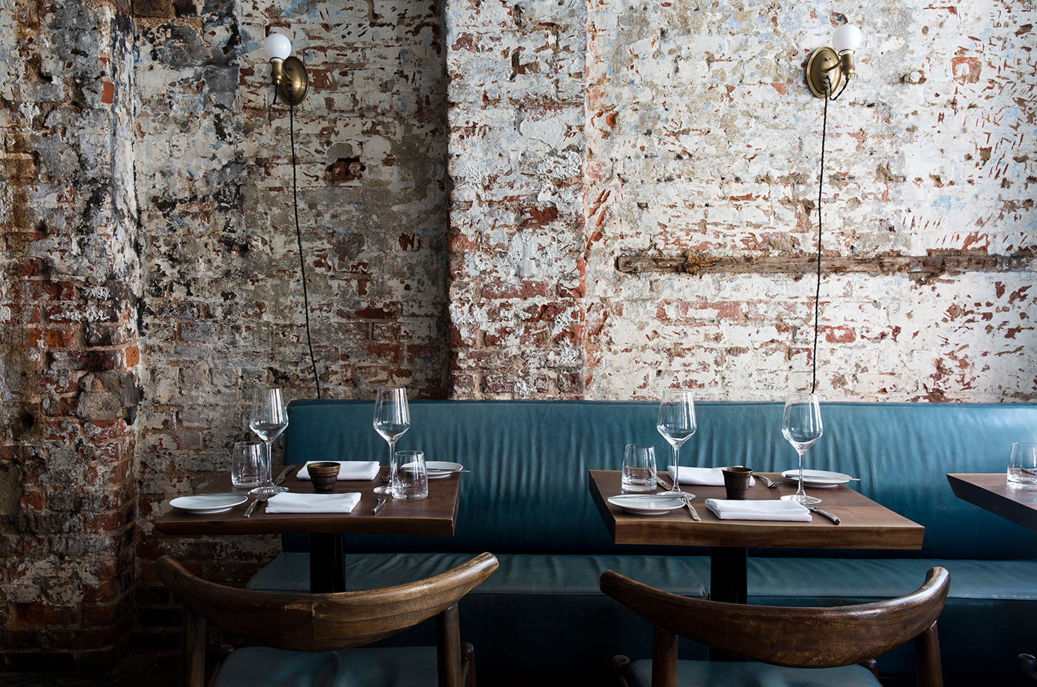 Intimate Candlelit Dinner Rustic Brick Eatery