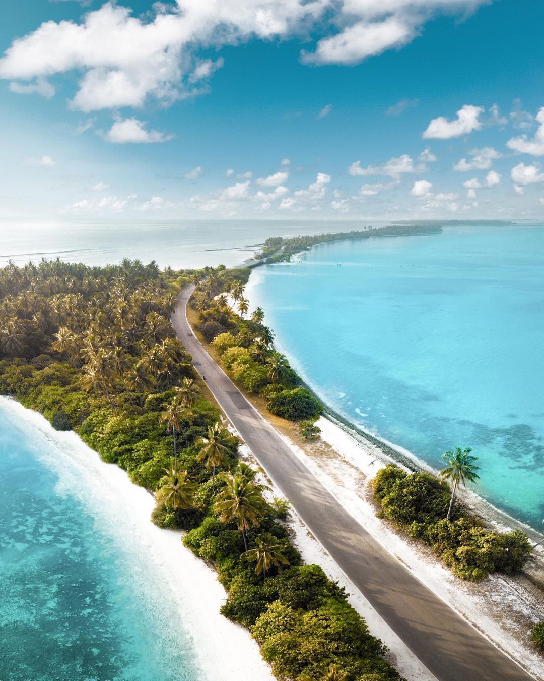 Tropical Island Road Landscape Photography