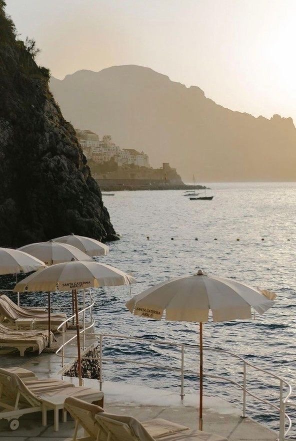 Cliffside Seaside Restaurant Landscape Photography