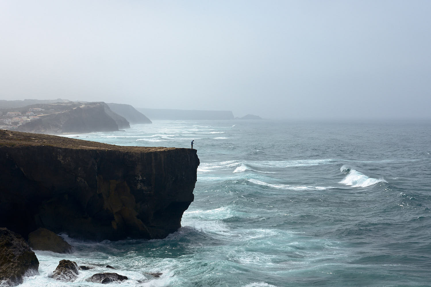 Dramatic Cliffs At Lands End Portugal Landscape