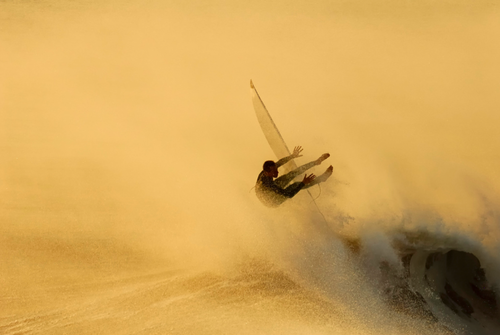 Desert Skiing Landscape Photography
