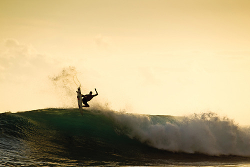 Ocean Wave Surfing Action Photography