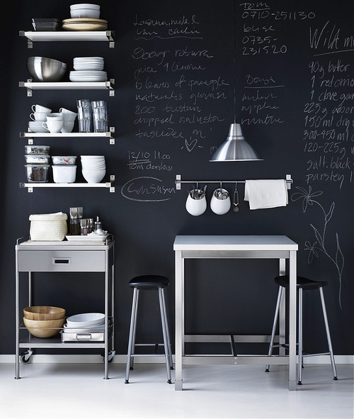 Rustic Chalkboard Kitchen Interior Photography